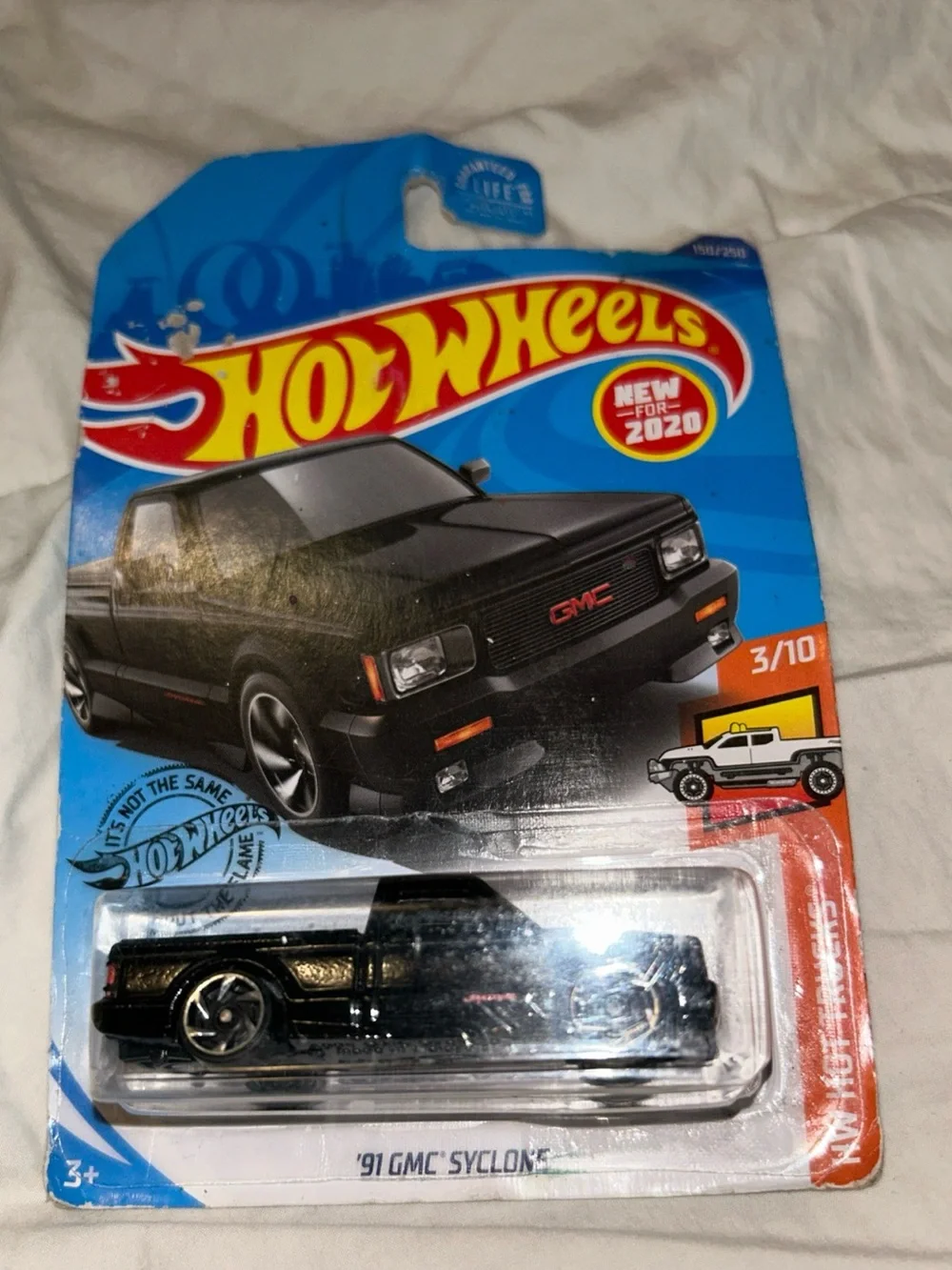 Hot Wheels, HW Hot Trucks, '91 GMC Syclone, Black, 150/250